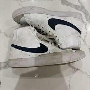 Nike Blazer White and Black Classic High-Tops